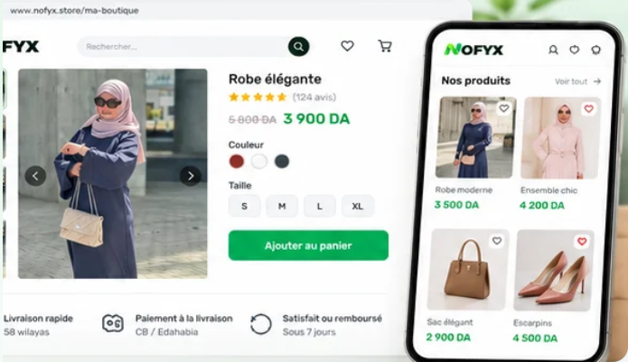 NOFYX merchant storefront preview